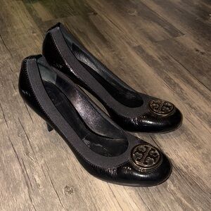 Tory Burch round toe black heel - woman’s size 9